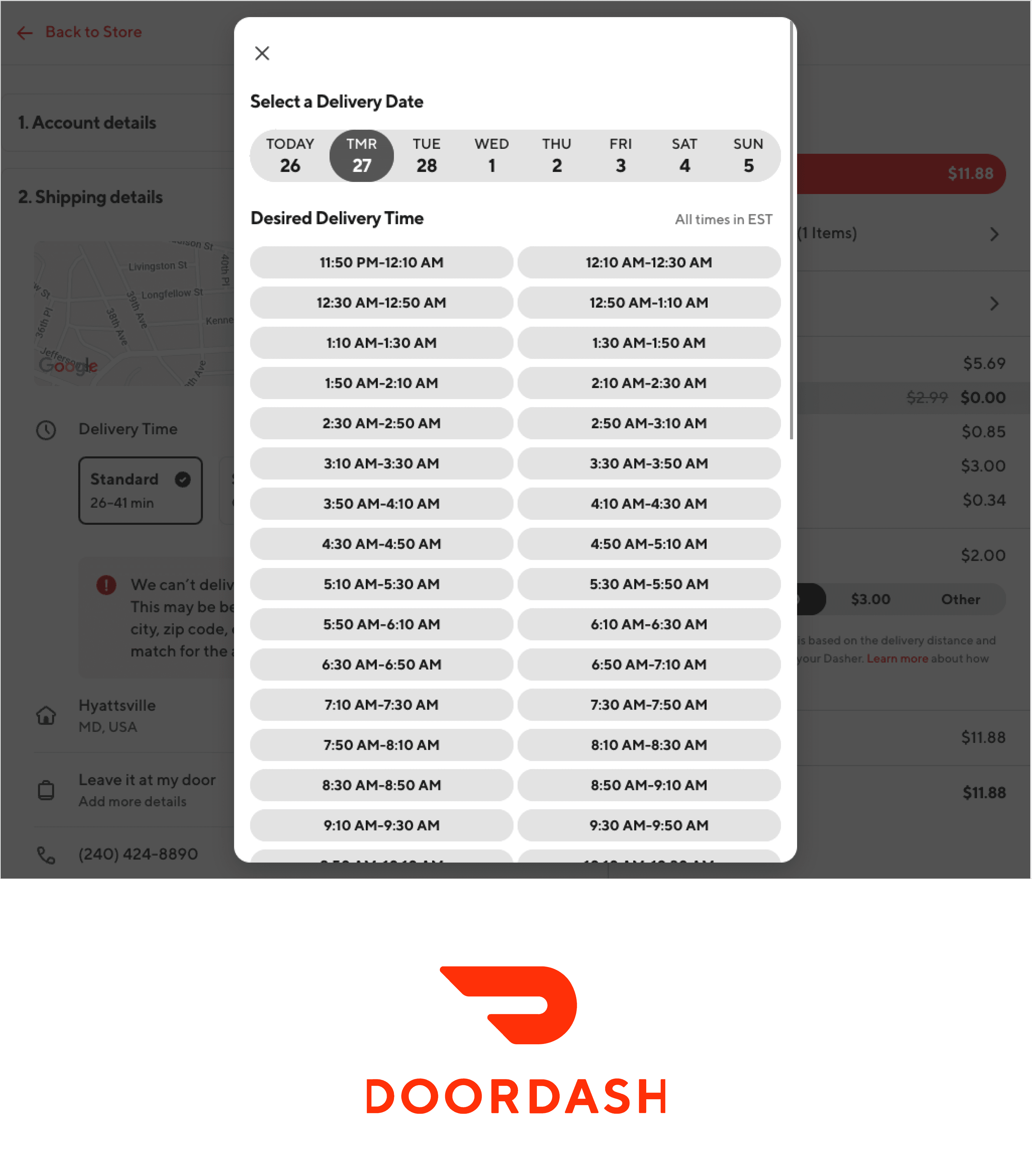 Doordash competitve analysis